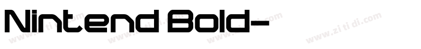 Nintend Bold字体转换